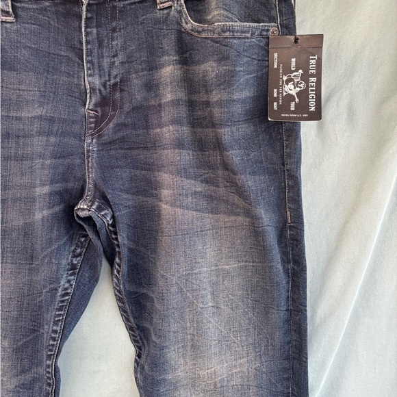 NWT True Religion Ricky Relaxed Straight Sz 42 Vintage Blue Jean Classic Comfort - Picture 8 of 9